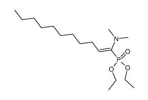 diethyl (1-(dimethylamino)undec-1-en-1-yl)phosphonate Structure