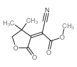 methyl 2-cyano-2-(4,4-dimethyl-2-oxo-oxolan-3-ylidene)acetate结构式