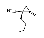 (1R)-1-butyl-2-methylidenecyclopropane-1-carbonitrile结构式