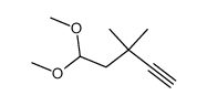 5,5-dimethoxy-3,3-dimethyl-1-pentyne Structure