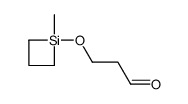 3-(1-methylsiletan-1-yl)oxypropanal Structure