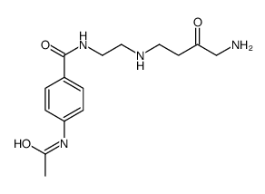 4-acetamido-N-[2-[(4-amino-3-oxobutyl)amino]ethyl]benzamide结构式