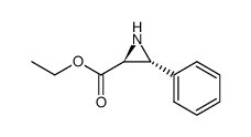 trans 3-phenylaziridine-2-carboxylic acid ethyl ester Structure