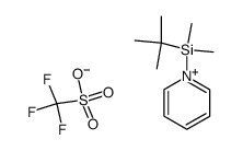 N-tert-butyldimethylsilylpyridinium triflate Structure