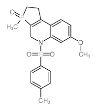 7-Methoxy-3-methyl-5-((4-methylphenyl)sulfonyl)-2,3,4,5-tetrahydro-1H-phospholo[2,3-c]quinoline 3-oxide结构式