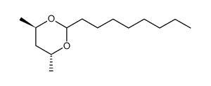 (4R,6R)-4,6-dimethyl-2-octyl-1,3-dioxane Structure