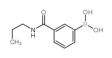 3-(N-丙胺羰基)苯硼酸结构式