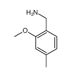 1-(2-Methoxy-4-methylphenyl)methanamine结构式