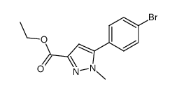 ethyl 5-(4-bromophenyl)-1-methyl-1H-pyrazole-3-carboxylate Structure