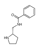 (S)-N-(pyrrolidin-2-ylmethyl)benzamide结构式