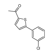 1-[5-(3-chlorophenyl)thiophen-2-yl]ethanone结构式