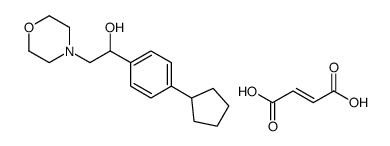 4-Morpholineethanol, alpha-(4-cyclopentylphenyl)-, (Z)-2-butenedioate (1:1) structure