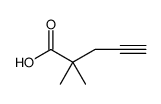 2,2-Dimethylpent-4-ynoic acid structure