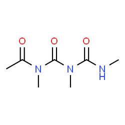 Biuret,1-acetyl-1,3,5-trimethyl- (2CI) Structure