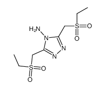 3,5-bis(ethylsulfonylmethyl)-1,2,4-triazol-4-amine Structure