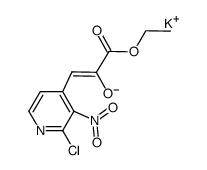 potassium (1Z)-1-(2-chloro-3-nitropyridin-4-yl)-3-ethoxy-3-oxoprop-1-en-2-olate Structure