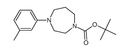 4-(3-methylphenyl)-1,4-diazepane-1-carboxylic acid tert-butyl ester Structure