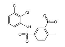 N-(2,3-dichlorophenyl)-4-methyl-3-nitrobenzenesulfonamide Structure