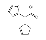 cyclopent-2-enyl-[2]thienyl-acetyl chloride结构式