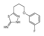 5-[3-(3-fluorophenoxy)propyl]-1,3,4-thiadiazol-2-amine结构式