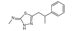 N-methyl-5-(2-phenylpropyl)-1,3,4-thiadiazol-2-amine Structure