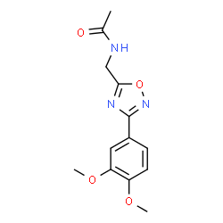 N-{[3-(3,4-Dimethoxyphenyl)-1,2,4-oxadiazol-5-yl]methyl}acetamide Structure