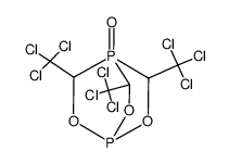 3,5,8-tris(trichloromethyl)-2,6,7-trioxa-1,4-diphosphabicyclo<2.2.2>octane 4-oxide结构式