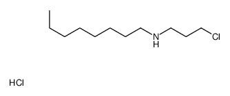 N-(3-chloropropyl)octan-1-amine,hydrochloride结构式