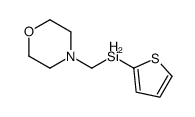 morpholin-4-ylmethyl(thiophen-2-yl)silane Structure