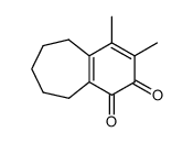 1H-Benzocycloheptene-1,2(5H)-dione, 6,7,8,9-tetrahydro-3,4-dimethyl- (9CI) structure