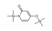1-trimethylsilyl-4-trimethylsilyloxypyridin-2-one结构式