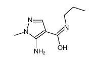 5-amino-1-methyl-N-propylpyrazole-4-carboxamide结构式