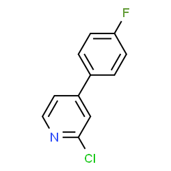 2-CHLORO-4-(4'-FLUOROPHENYL)PYRIDINE Structure