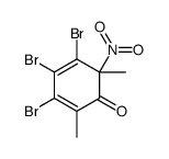 3,4,5-tribromo-2,6-dimethyl-6-nitrocyclohexa-2,4-dien-1-one Structure