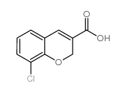 8-chloro-2h-chromene-3-carboxylic acid结构式