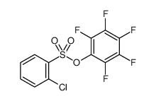 PENTAFLUOROPHENYL 2-CHLORO-BENZENESULFONATE结构式