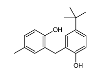2-[(5-tert-butyl-2-hydroxyphenyl)methyl]-4-methylphenol结构式