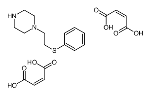but-2-enedioic acid,1-(2-phenylsulfanylethyl)piperazine结构式