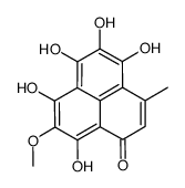 4,5,6,7,9-pentahydroxy-8-methoxy-3-methylphenalen-1-one Structure