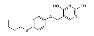 5-[(4-butylsulfanylphenyl)sulfanylmethyl]-1H-pyrimidine-2,4-dione结构式