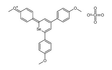 2,4,6-tris(4-methoxyphenyl)selenopyran-1-ium,perchlorate Structure