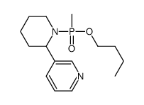 3-[1-[butoxy(methyl)phosphoryl]piperidin-2-yl]pyridine结构式