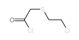 Acetyl chloride,2-[(2-chloroethyl)thio]- structure