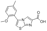 3-(2-methoxy-4-methylphenyl)imidazo[2,1-b]thiazole-6-carboxylic acid结构式