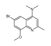 6-bromo-8-methoxy-N,N,2-trimethylquinolin-4-amine Structure