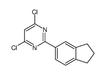 4,6-dichloro-2-(2,3-dihydro-1H-inden-5-yl)pyrimidine结构式