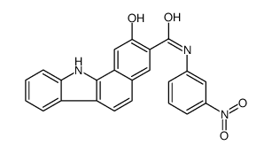 2-hydroxy-N-(3-nitrophenyl)-11H-benzo[a]carbazole-3-carboxamide Structure