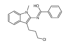 N-[3-(3-chloropropyl)-1-methylindol-2-yl]benzamide Structure