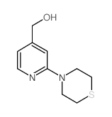 4-(Hydroxymethyl)-2-(thiomorpholin-4-yl)pyridine structure