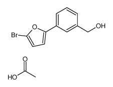 acetic acid,[3-(5-bromofuran-2-yl)phenyl]methanol Structure